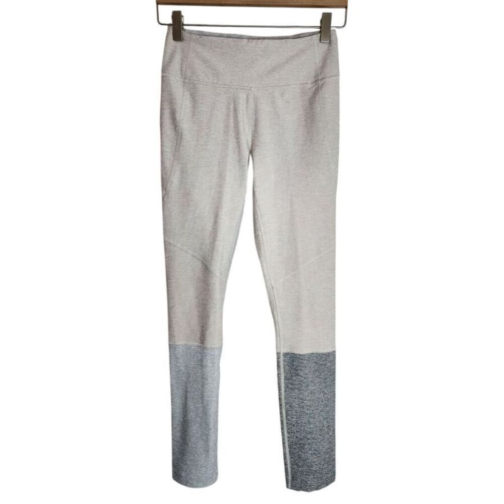 Outdoor Voices Leggings Women's Small Active‎ Running Yoga Dipped 7/8 Beige Grey